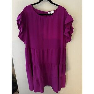 She Sky dress 2XL Fuscia Hot Pink Plus Size Dress Women’s Cruise Comfortable